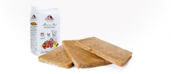Barf Menüscheiben vom Rind mit Apfel - 10x100g